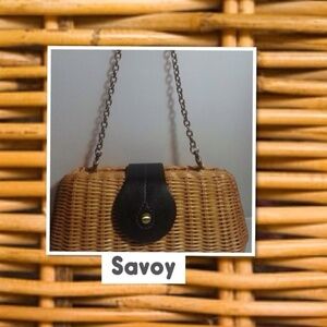 Savoy Wicker Marbella Clutch Shoulder Bag